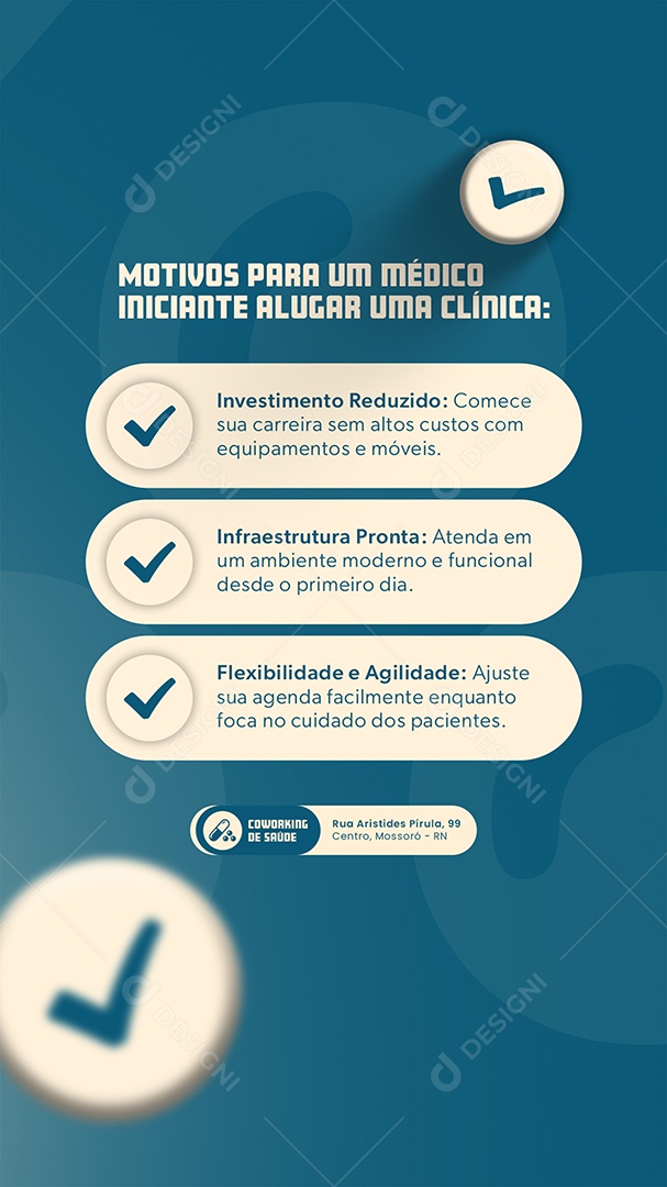 Story Planos de Saúde Motivos Para Um Médico Iniciante Alugar Uma Clinica Social Media PSD Editável