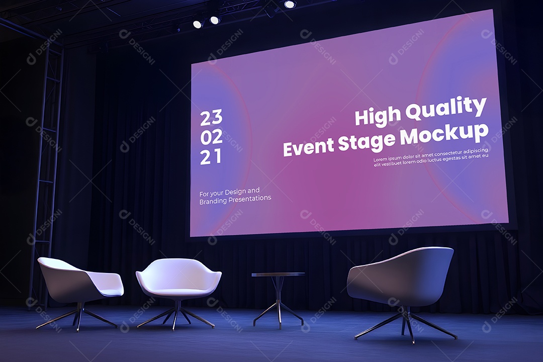 Mockup Conferência para composição de PSD Editável