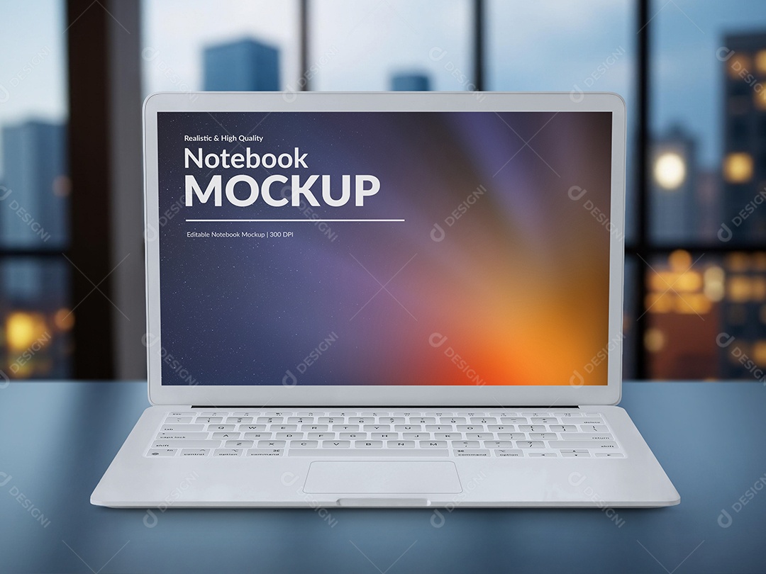 Mockup de Notebook PSD Editável