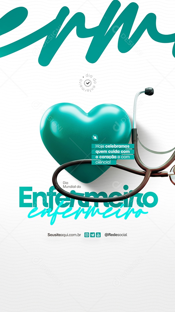 Story Dia Mundial do Enfermeiro Social Media PSD Editável