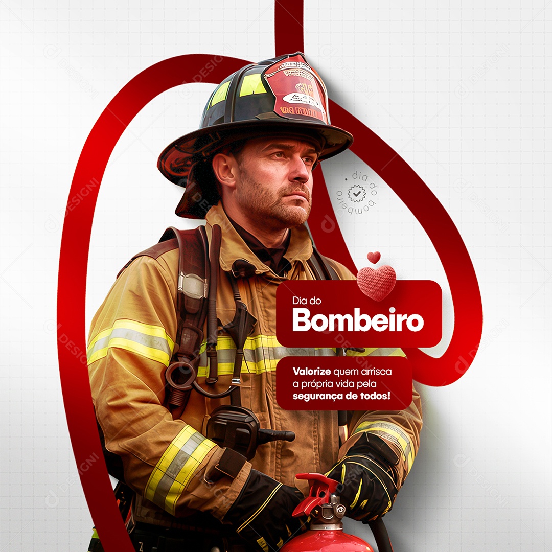 Dia Internacional Do Bombeiro 4 De Maio Social Media PSD Editável