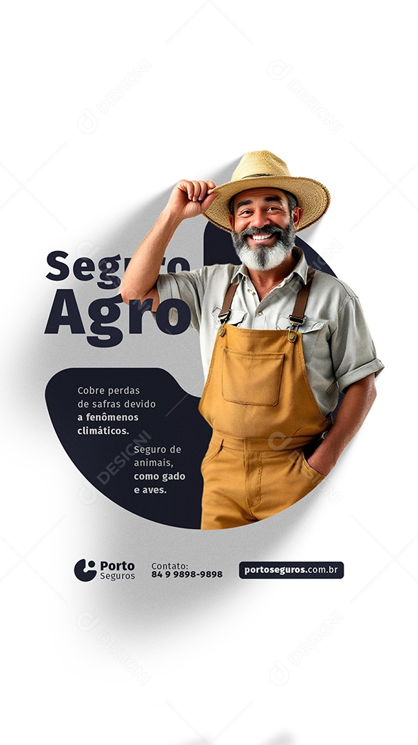 Story Seguro Agro Social Media PSD Editável
