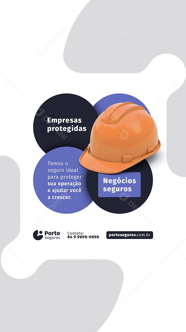 Story Seguradora Empresas ProtegidasNegócios Seguros Social Media PSD Editável
