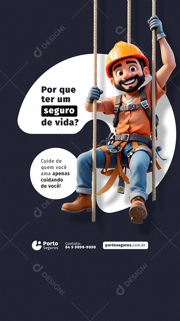 Story Por Que Ter Um Seguro de Vida Social Media PSD Editável