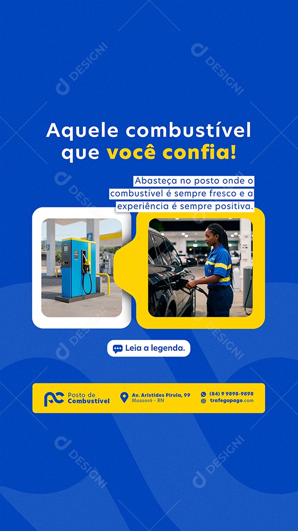 Story Aquele Combustivel Que Você Precisa Social Media PSD Editável