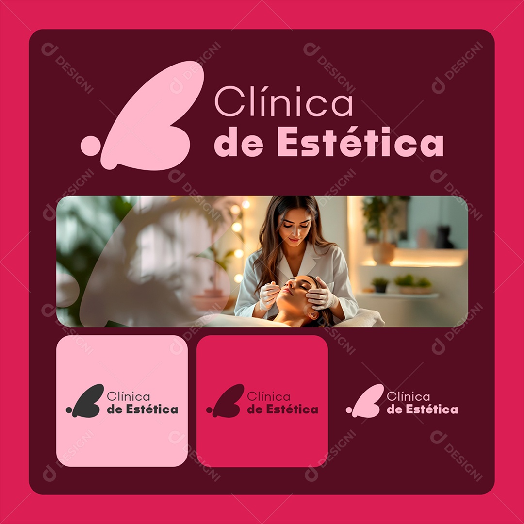 Clínicas de Estética Social Media PSD Editável