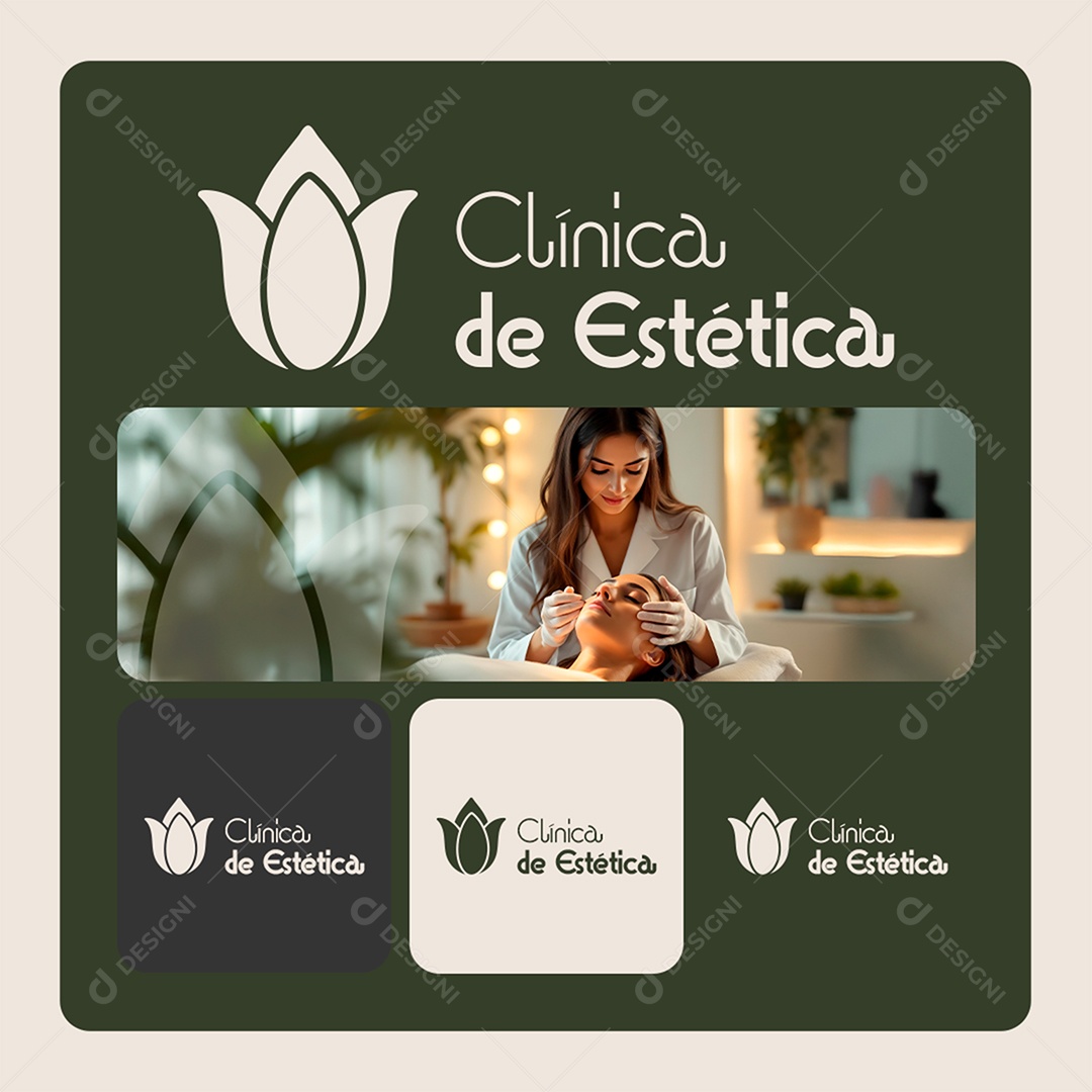 Clínicas de Estética Social Media PSD Editável