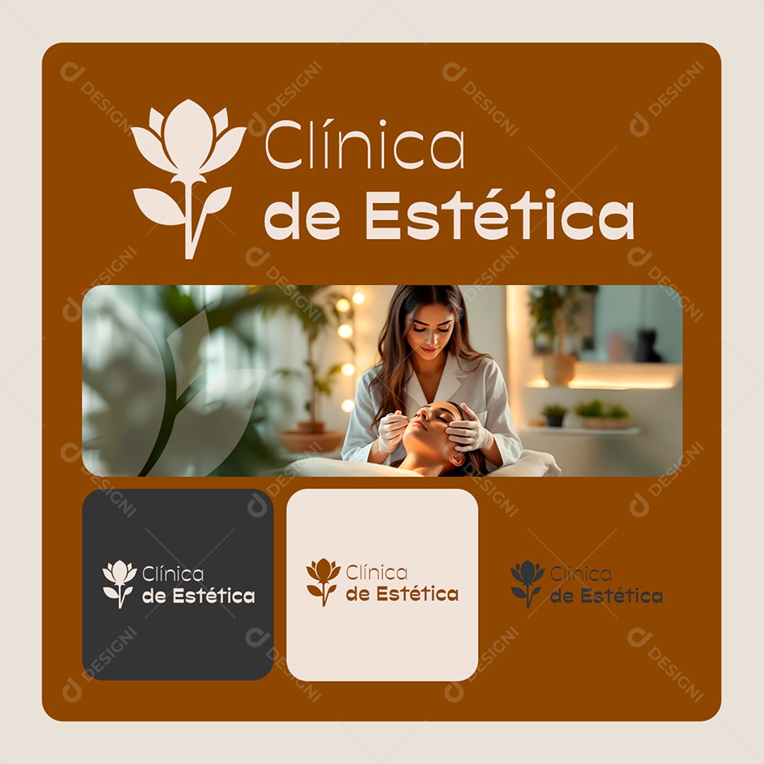 Clínicas de Estética Social Media PSD Editável
