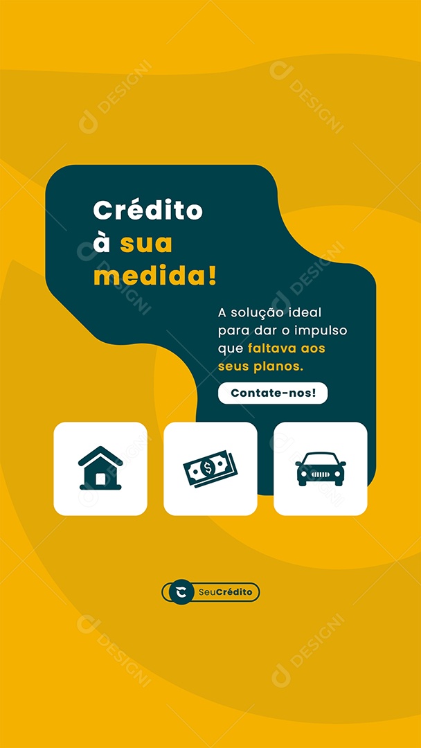 Empréstimo Crédito à Sua Medida Social Media PSD Editável