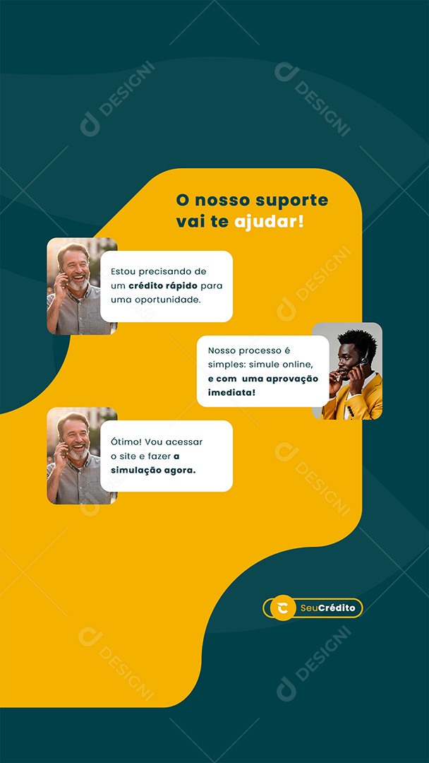 Story Empréstimo O Nosso Suporte Vai Te Ajudar Social Media PSD Editável