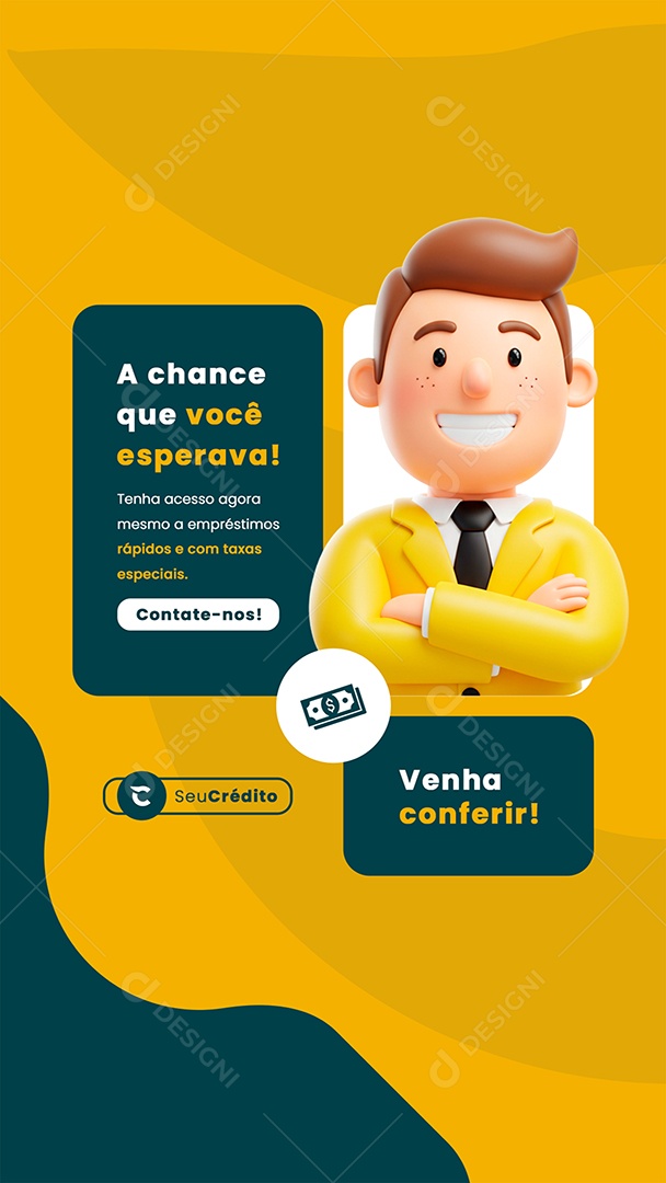 Story Empréstimo A Chance Que Você Esperava Social Media PSD Editável