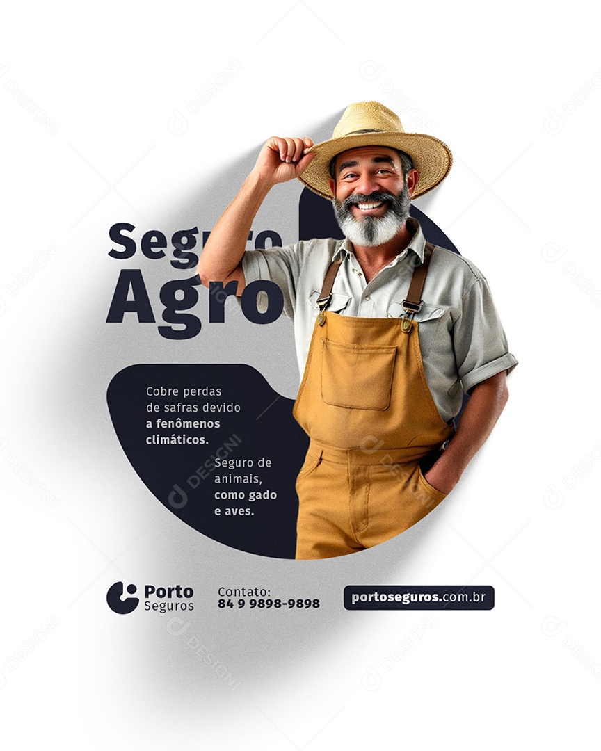 Seguro de Vida Seguro Agro Social Media PSD Editável