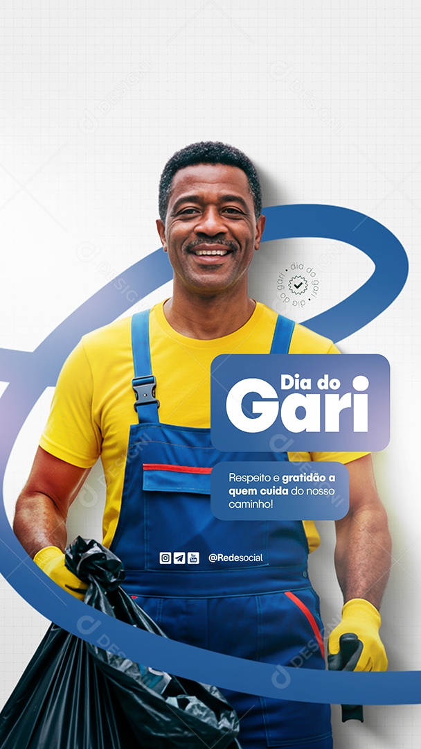 Story Dia Do Gari 16 de Maio Respeito e Gratidão Social Media PSD Editável