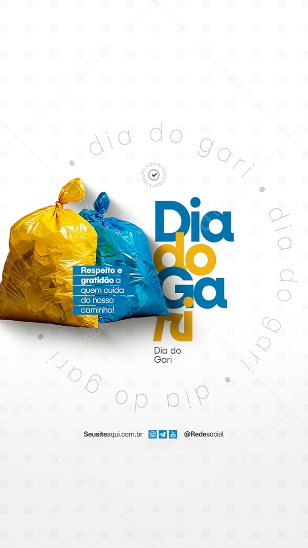 Story Dia Do Gari 16 de Maio Respeito e Gratidão Social Media PSD Editável