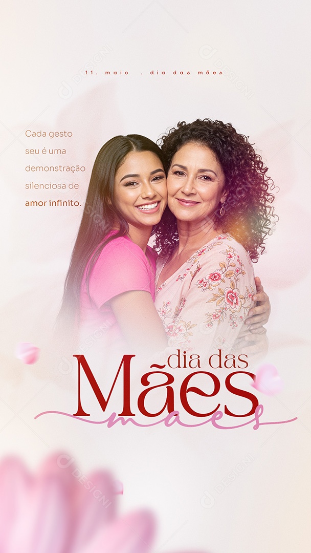 Story Feliz Dia das Mães 11 de Maio Social Media PSD Editável
