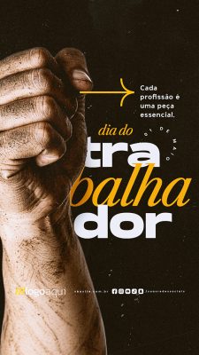 Story Dia Do Trabalhador 01 de Maio Social Media PSD Editável