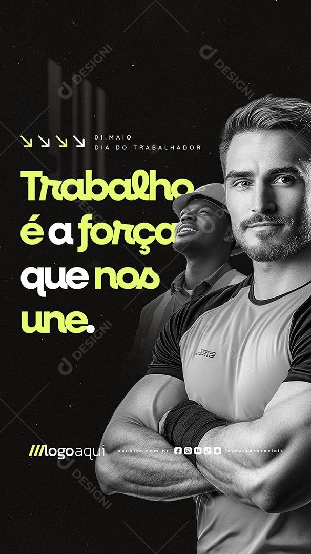 Story Dia Do Trabalhador 01 de Maio Social Media PSD Editável