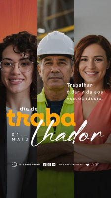 Story Dia Do Trabalhador 01 de Maio Social Media PSD Editável