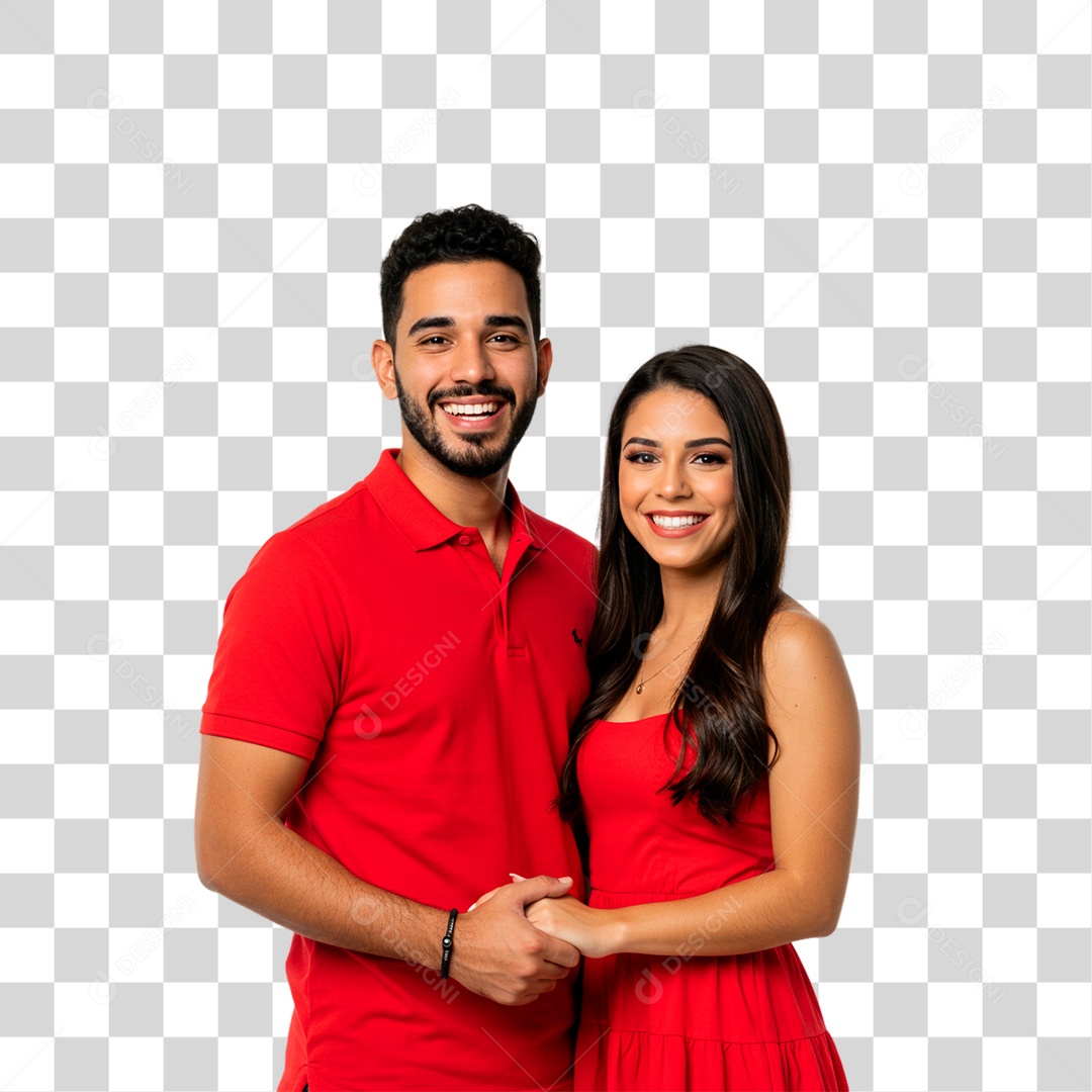 Casal Sorrindo PNG Transparente