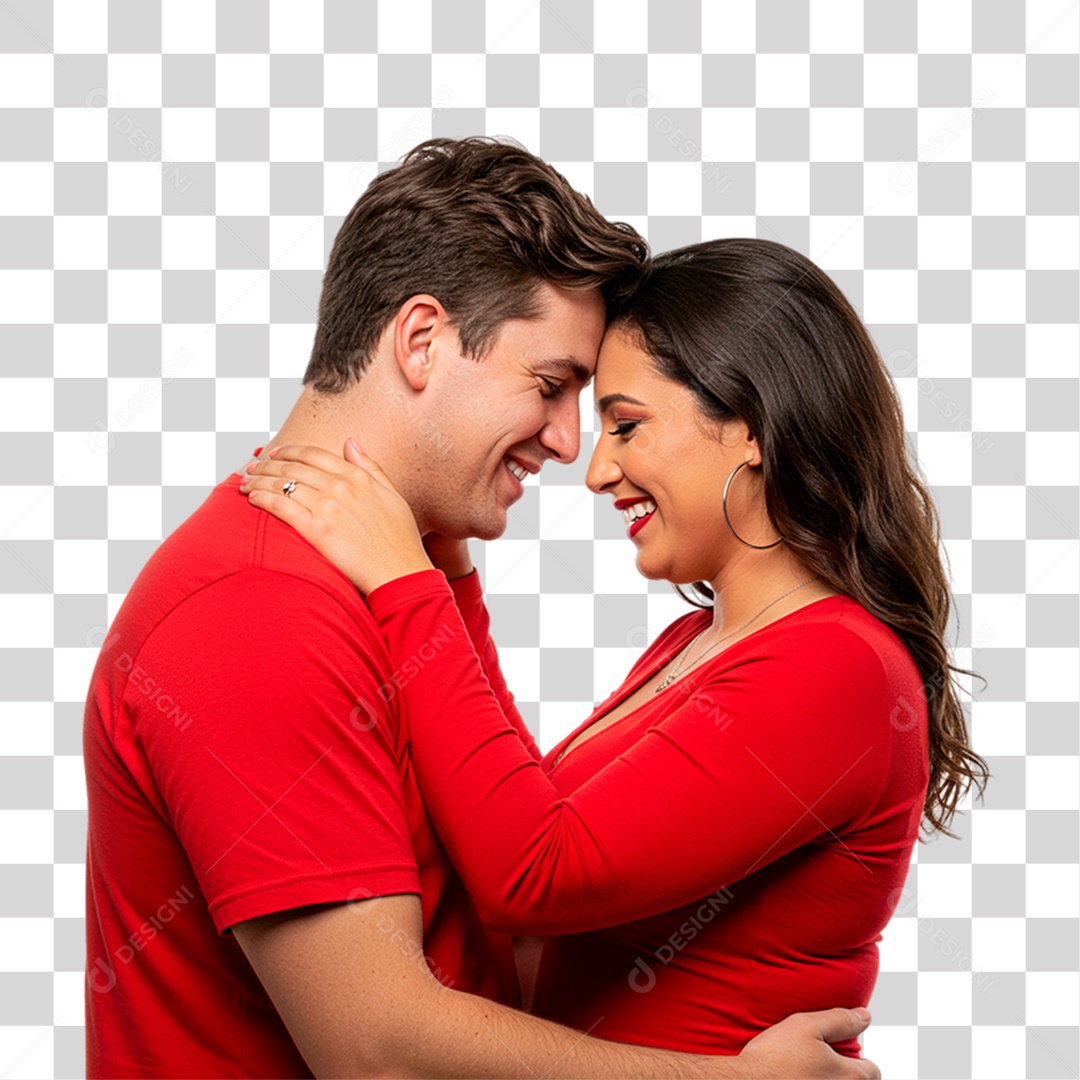 Casal Sorrindo PNG Transparente