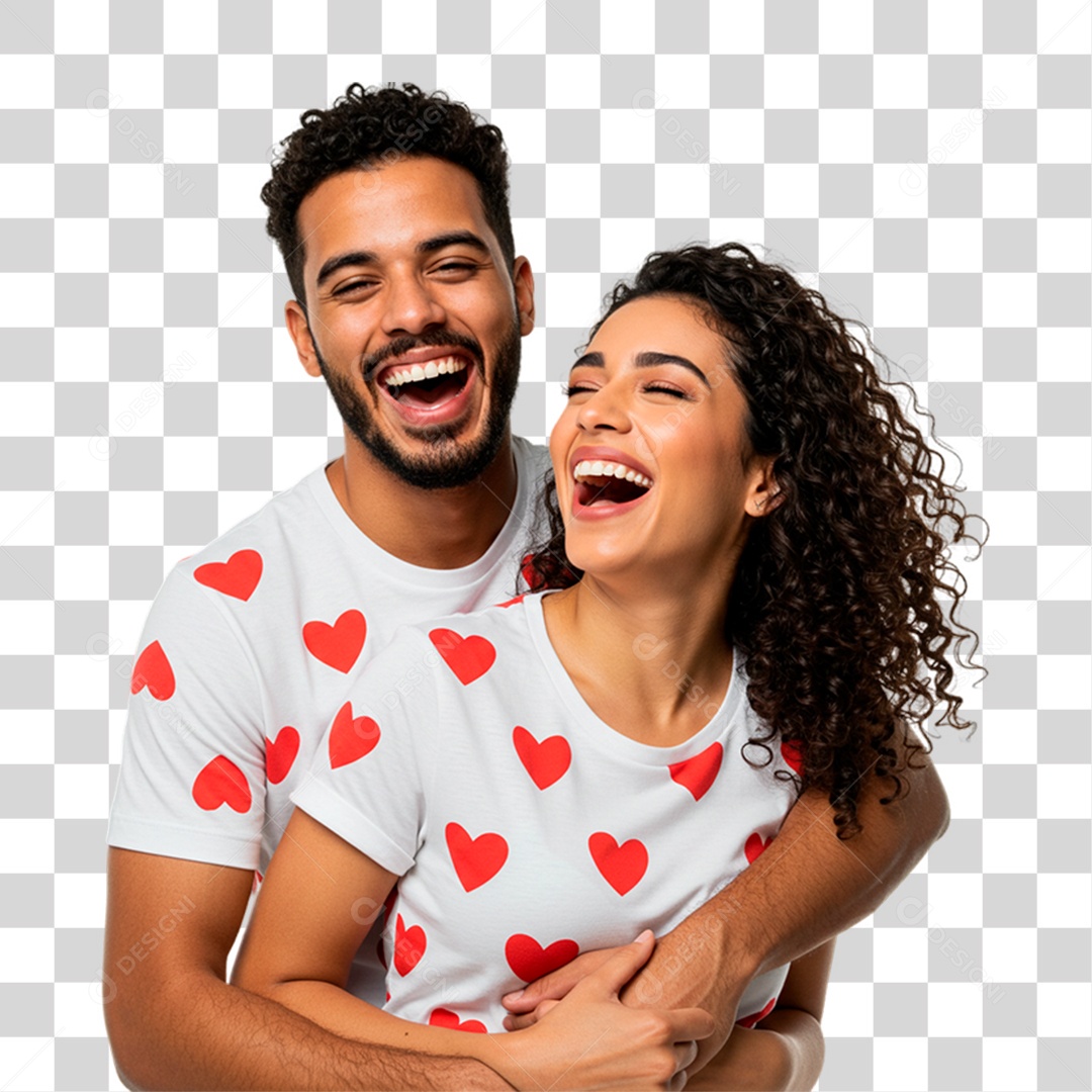 Casal Sorrindo PNG Transparente