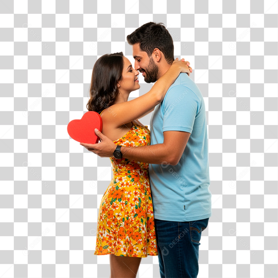 Couple Holding Heart Transparent PNG