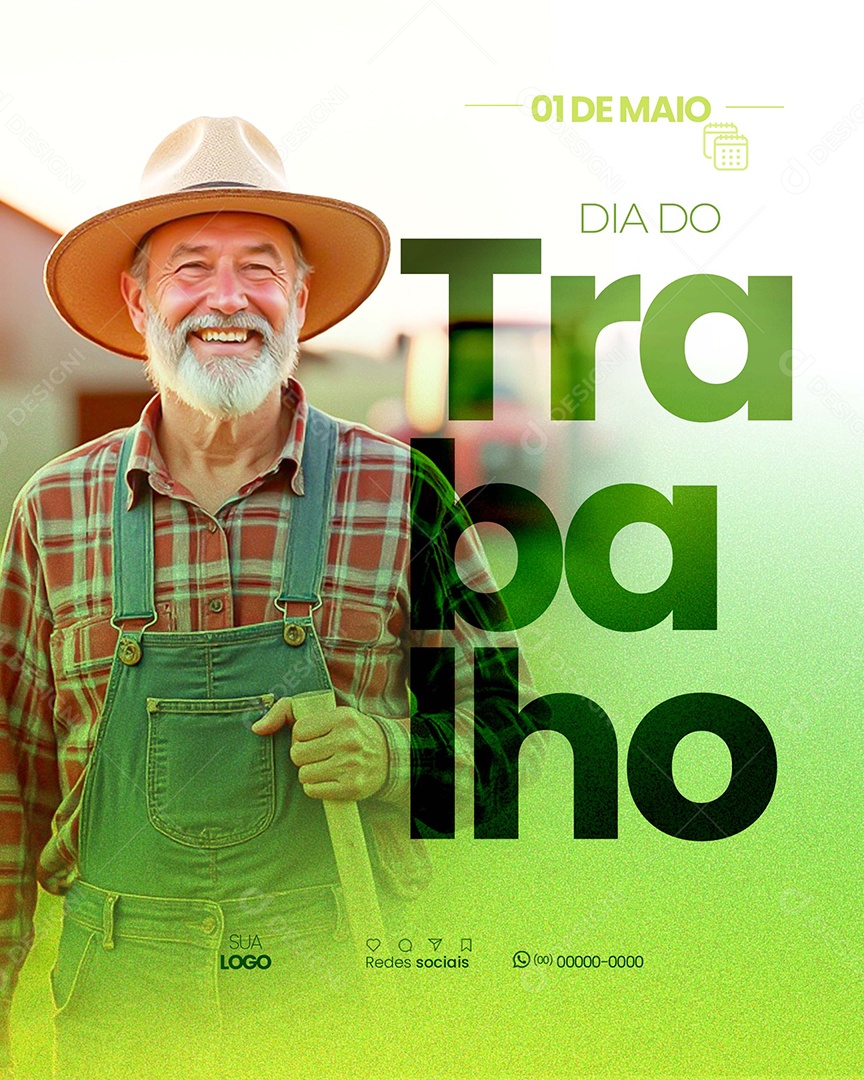 Dia Do Trabalho 01 de Maio Social Media PSD Editável