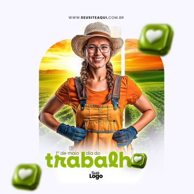 Dia Do Trabalhador 01 de Maio Social Media PSD Editável