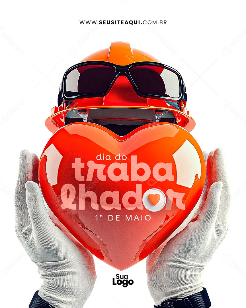 Feed Dia Do Trabalhador 01 de Maio Social Media PSD Editável