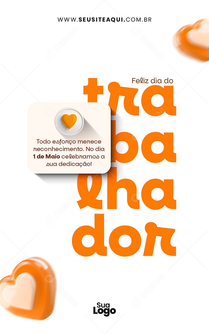 Story Dia Do Trabalhador 01 de Maio Social Media PSD Editável