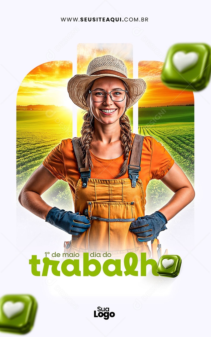 Story Dia Do Trabalhador 01 de Maio Social Media PSD Editável