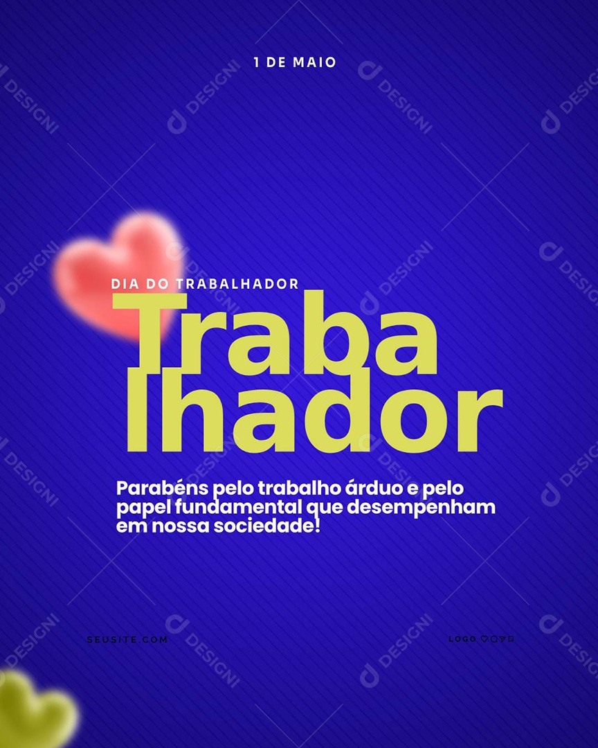 Dia Do Trabalhador 01 de Maio Social Media PSD Editável