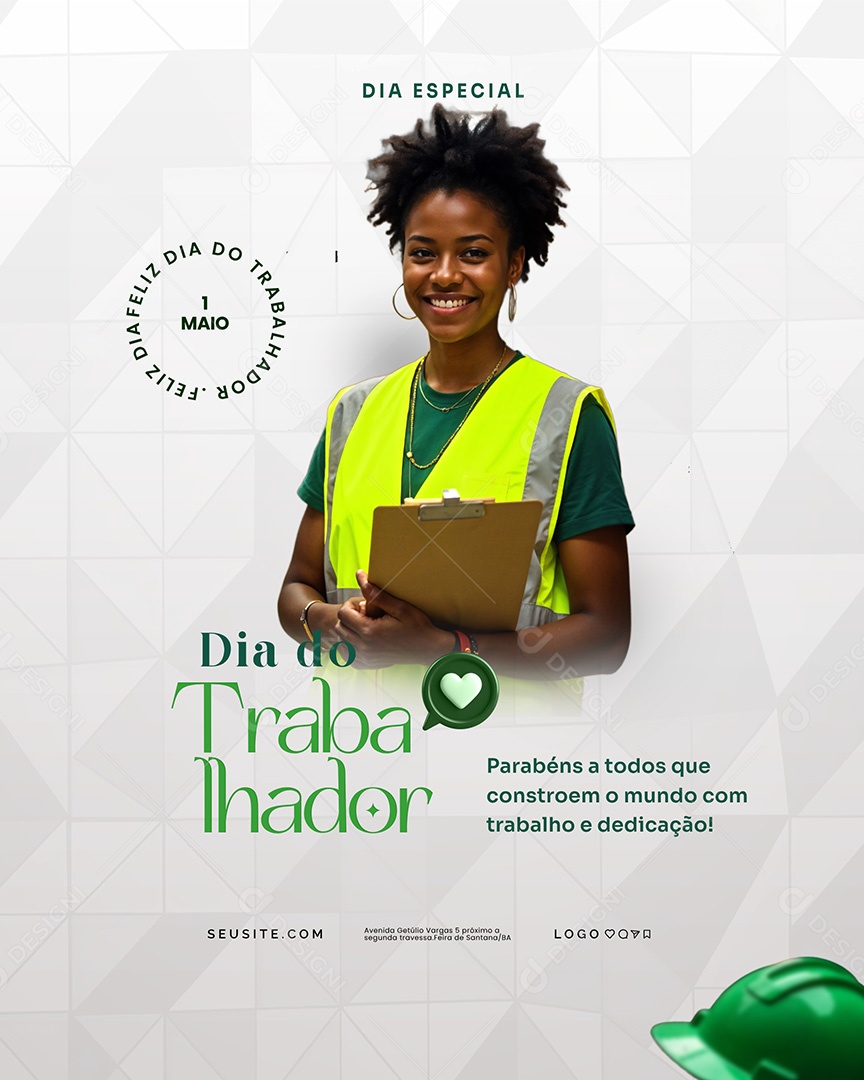 Dia Do Trabalhador 01 de Maio Social Media PSD Editável