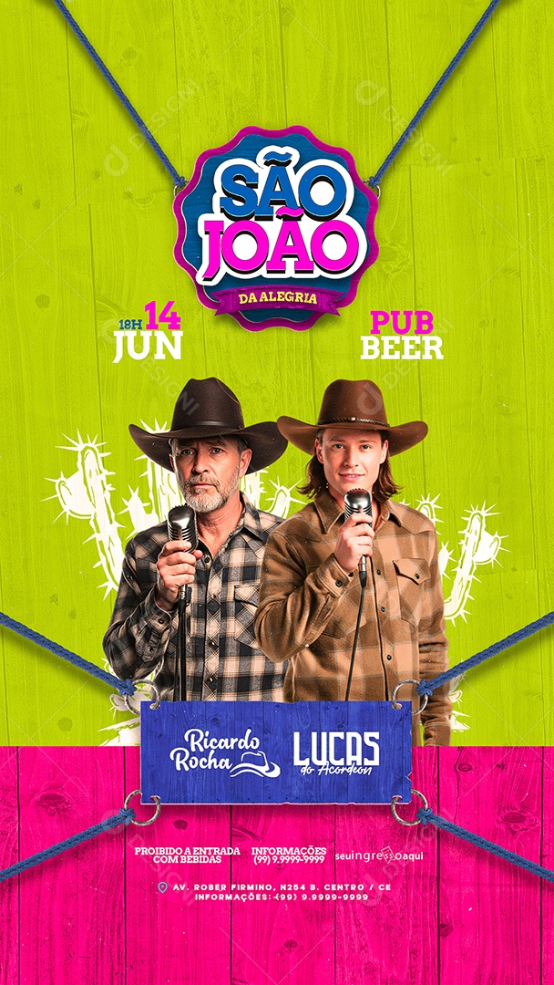 Story Flyer São João Da Alegria Social Media PSD Editável