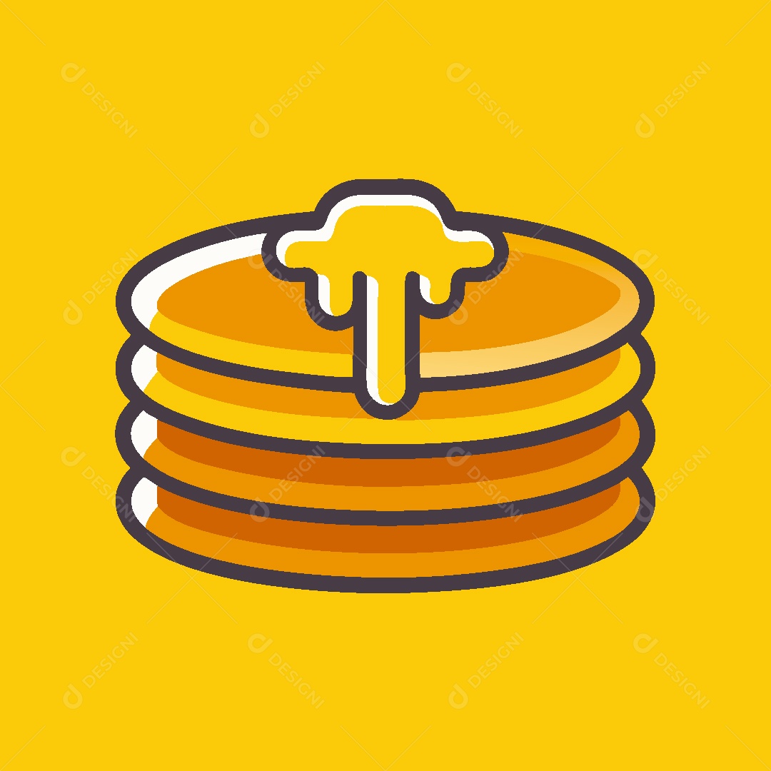 Panquecas Ilustração Vetor EPS