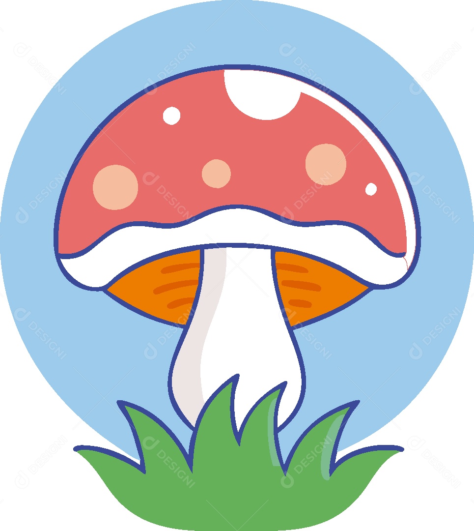 Cogumelo Ilustração Vetor EPS
