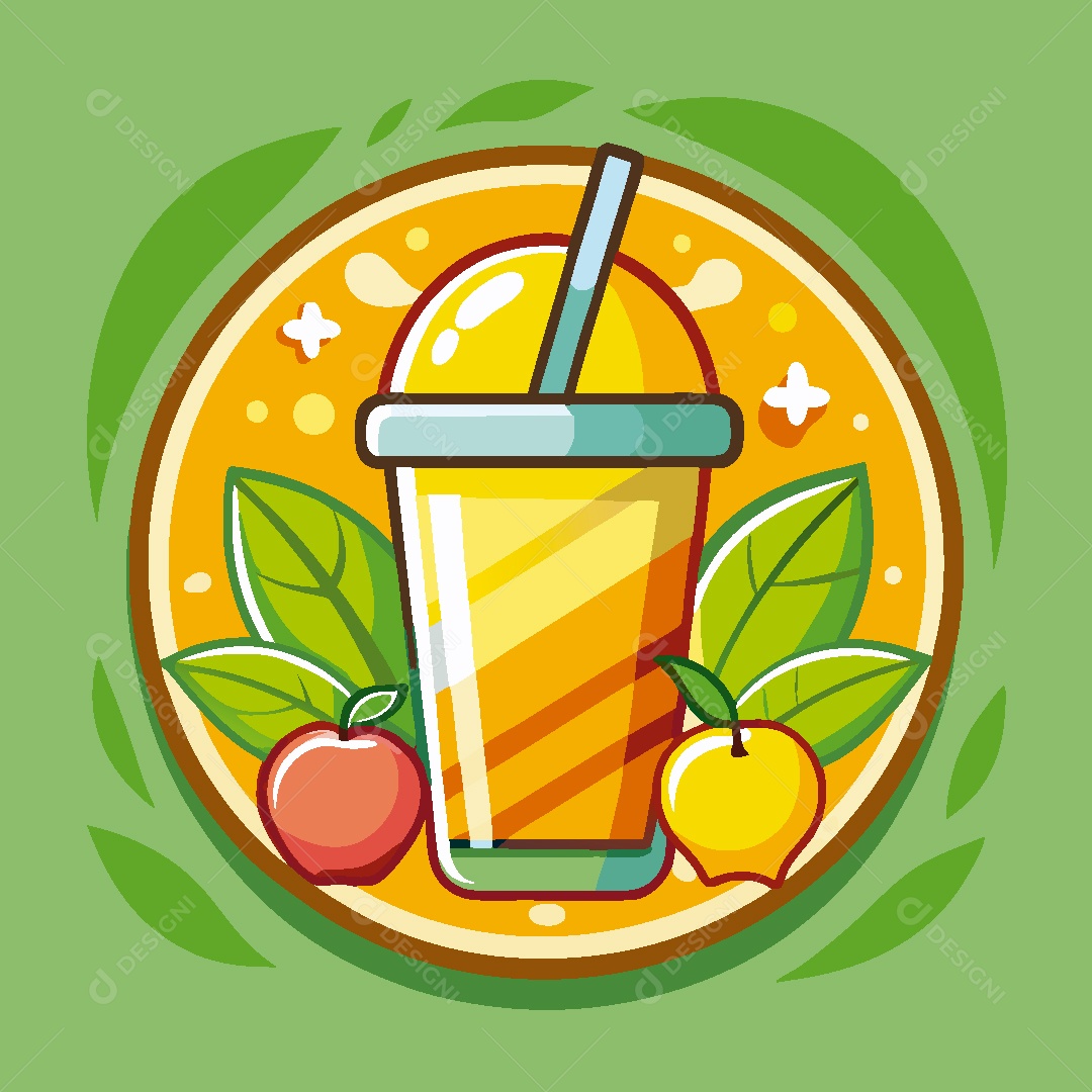 Suco de Fruta Ilustração Vetor EPS