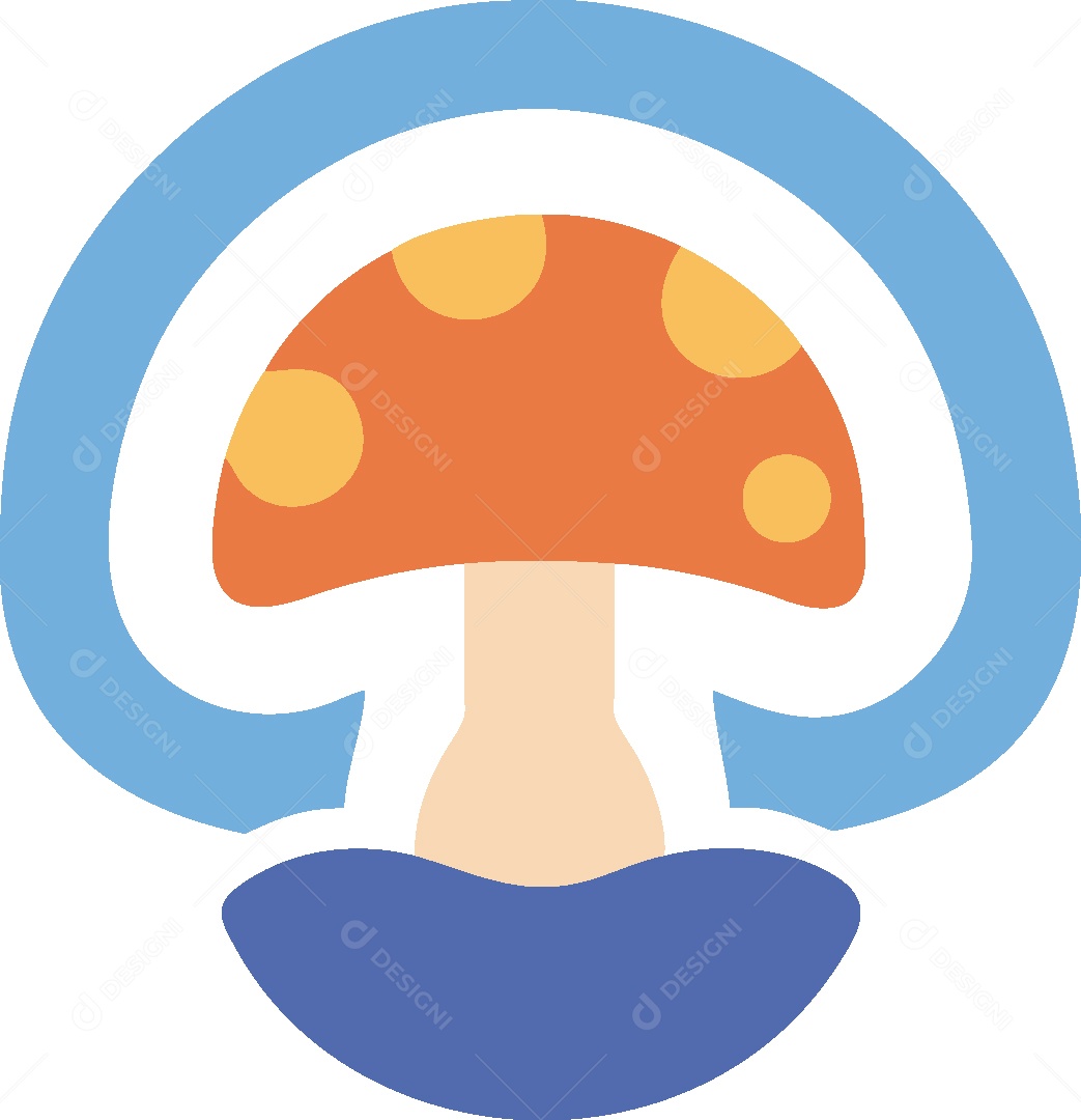 Cogumelo Ilustração Vetor EPS