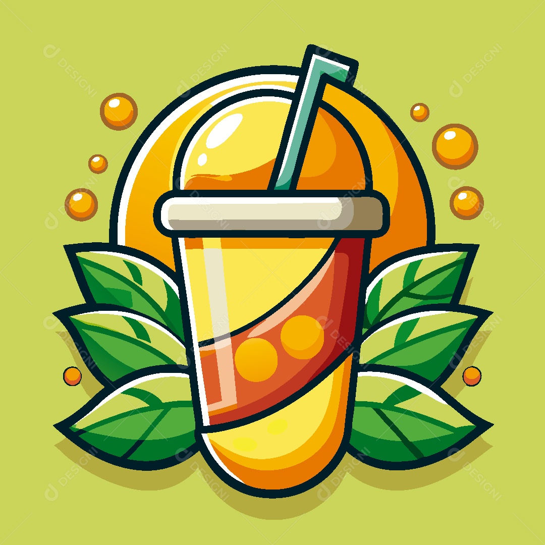 Suco de Fruta Ilustração Vetor EPS