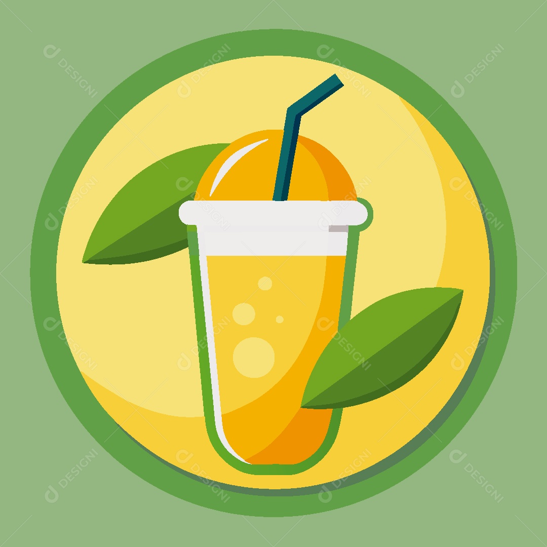 Suco de Fruta Ilustração Vetor EPS