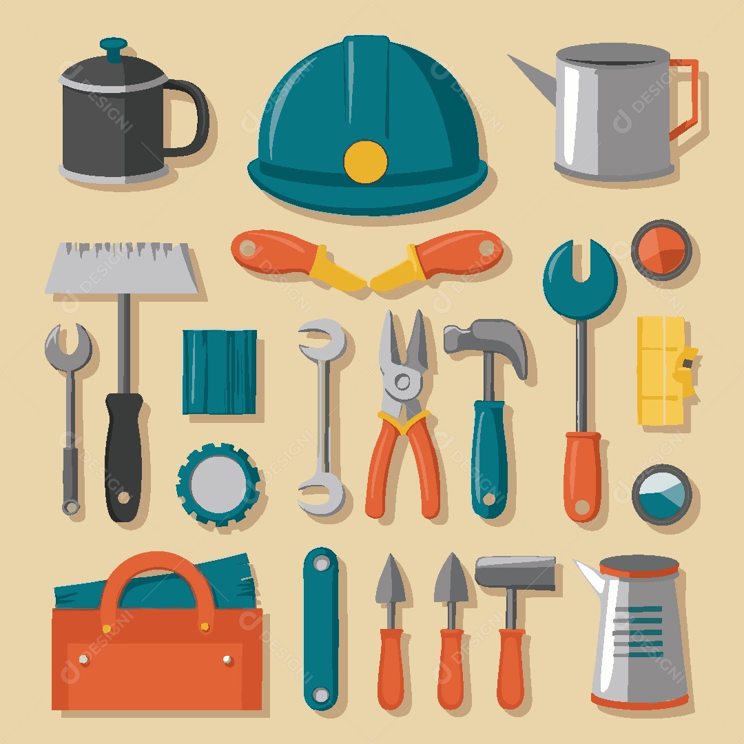 Ilustrações do Dia do Trabalho Vetor EPS