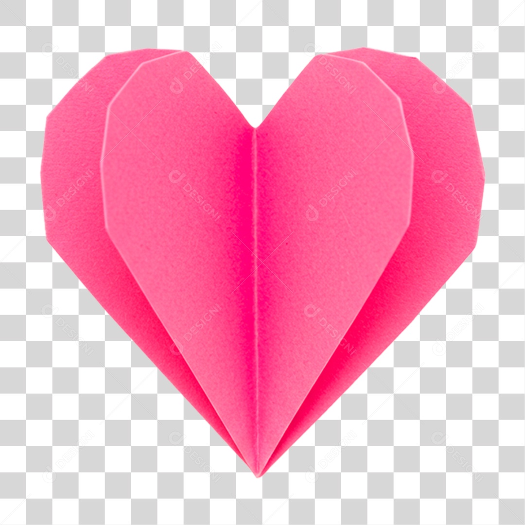 Coração Rosa PNG Transparente