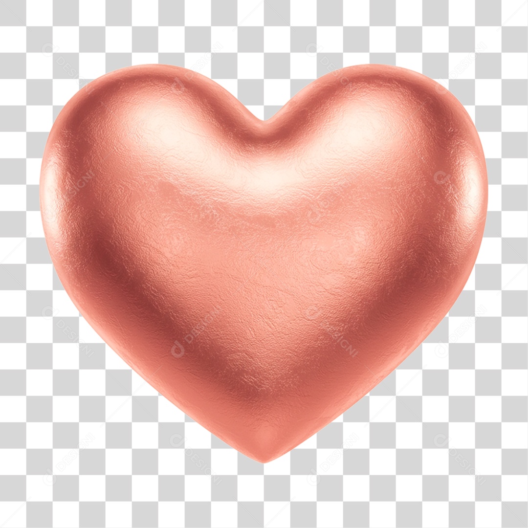 Coração Rosa PNG Transparente