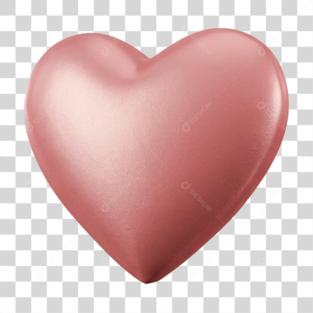 Coração Rosa PNG Transparente