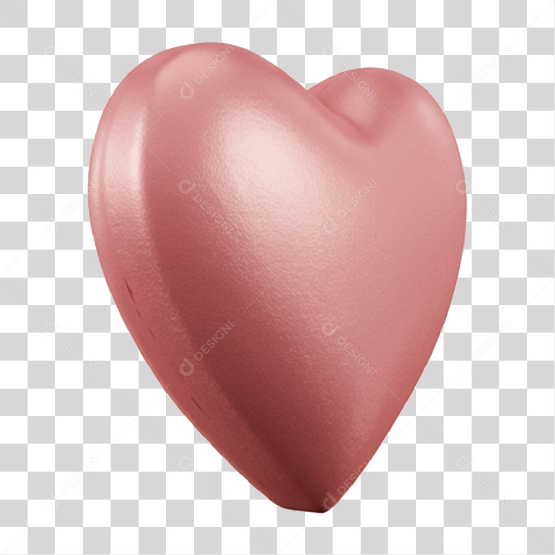 Coração Rosa PNG Transparente
