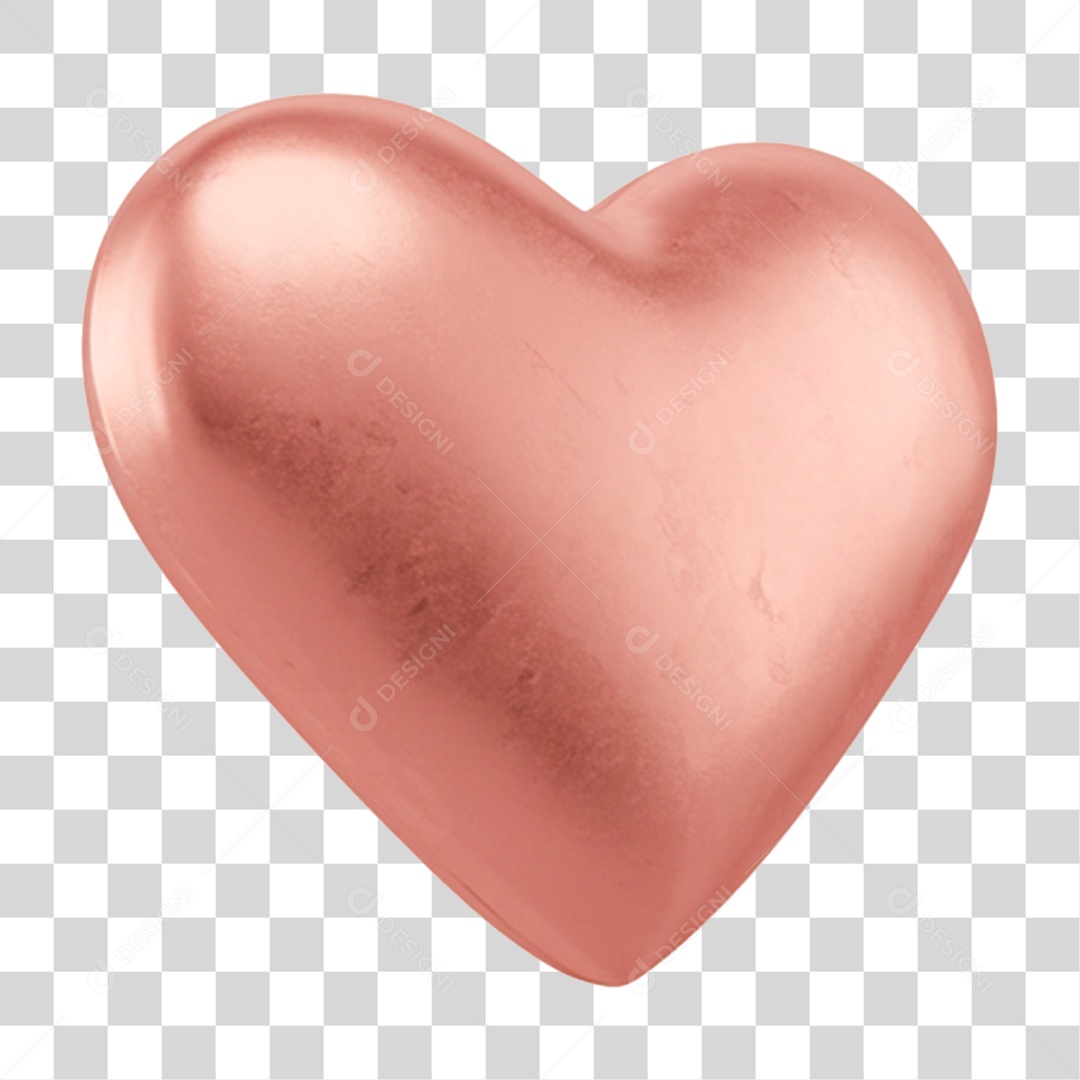 Coração Rosa PNG Transparente