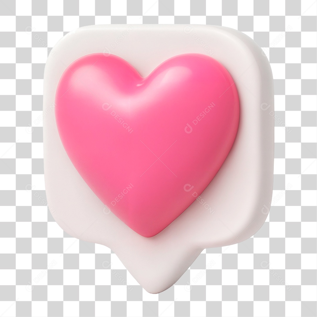 Caixa de Texto 3D PNG Transparente