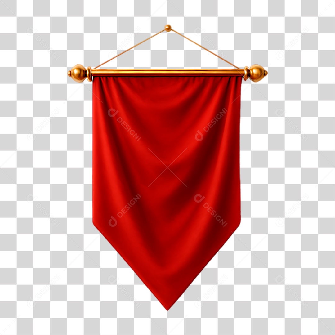 Bandeira Vermelha PNG Transparente
