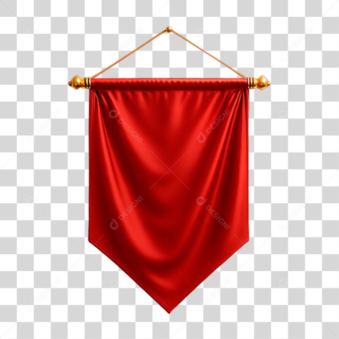 Bandeira Vermelha PNG Transparente