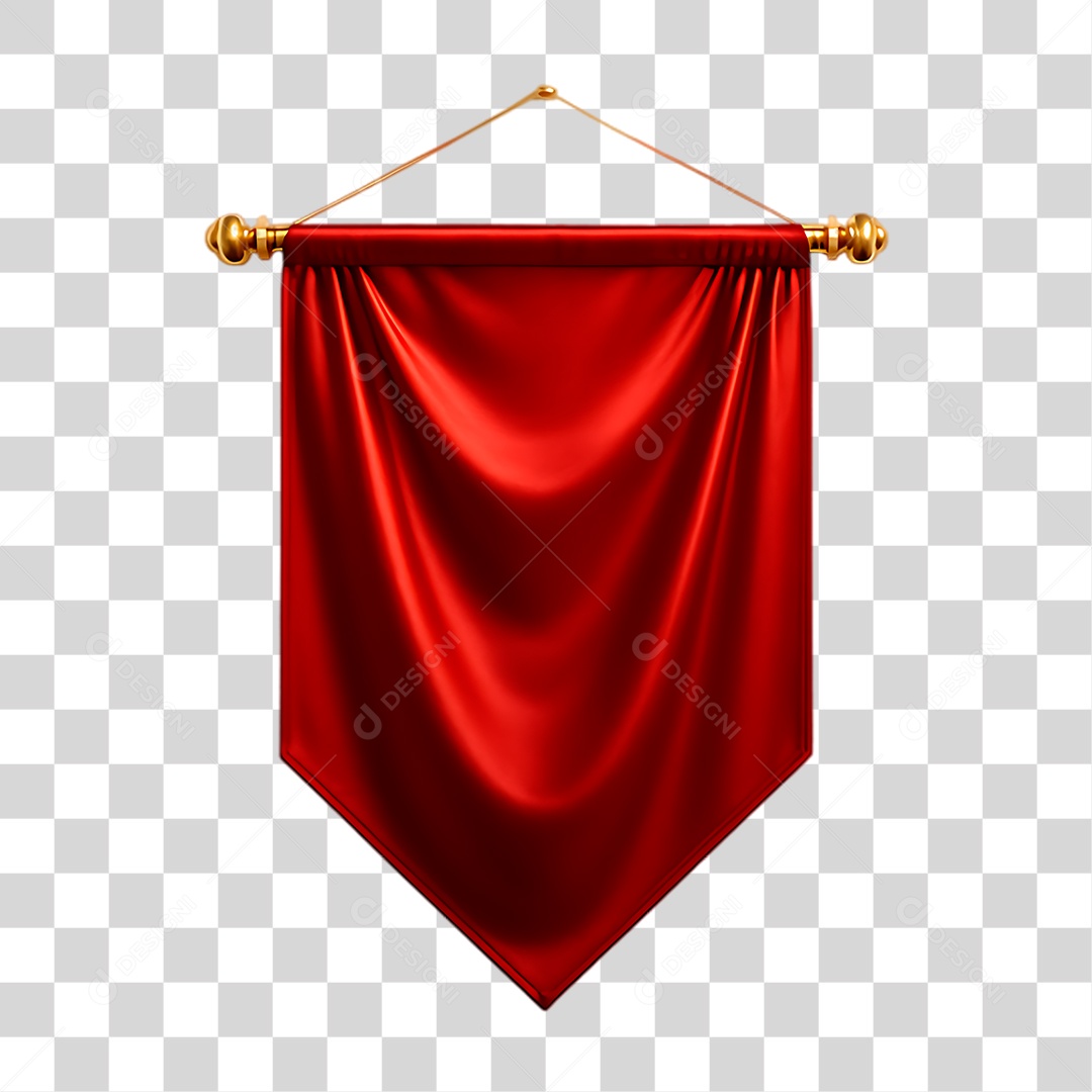 Bandeira Vermelha PNG Transparente